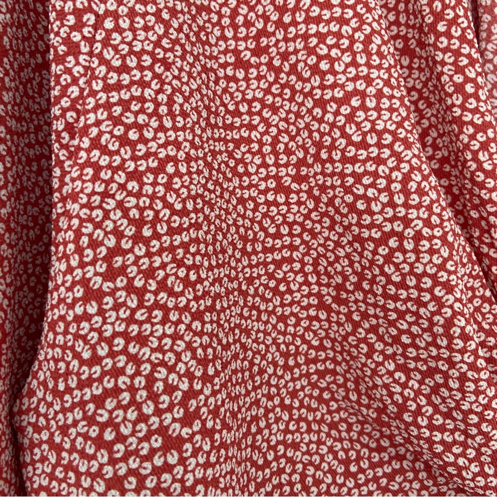 Red Patterned Women's Top - Picture 4 of 14
